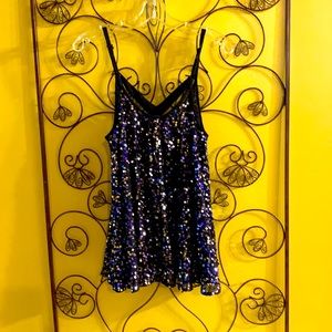 Victoria Secret Women Black Sequin top